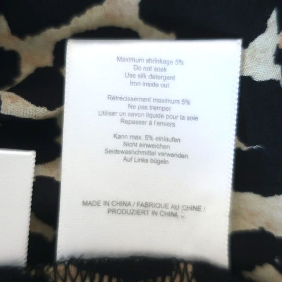 Ganni Dufort Midi Wrap Dress Leopard Print Stretch Silk Satin Size 36 - Picture 7 of 7